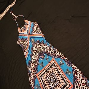Multi colored maxi dress size M